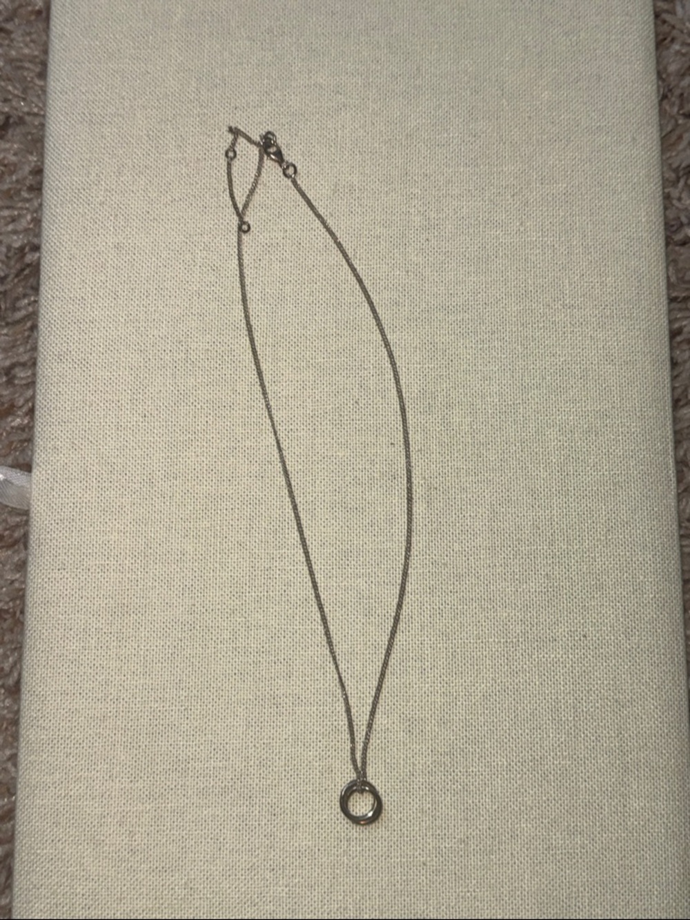 Noonday Collection Double Ring Pendant Necklace - Silver